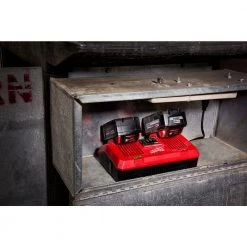 Milwaukee M18 18-Volt Lithium-Ion Dual Bay Rapid Battery Charger -Power Tools Accessories Sales Shop milwaukee outdoor power batteries chargers 48 59 1802 44 1000
