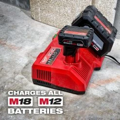 Milwaukee M12 and M18 12-Volt/18-Volt Lithium-Ion Multi-Voltage Super Charger Battery Charger with 3.0Ah Battery Pack (2-Pack) -Power Tools Accessories Sales Shop milwaukee outdoor power batteries chargers 48 59 1811 48 11 1837 1f 1000