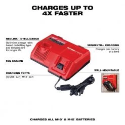 Milwaukee M12 and M18 12-Volt/18-Volt Lithium-Ion Multi-Voltage Super Charger Battery Charger with 3.0Ah Battery Pack (2-Pack) -Power Tools Accessories Sales Shop milwaukee outdoor power batteries chargers 48 59 1811 48 11 1837 40 1000 1