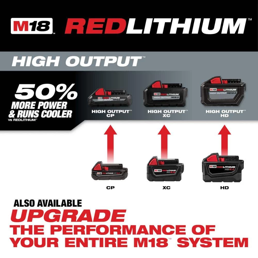 Milwaukee M18 18-Volt Lithium-Ion XC Starter Kit with One 5.0Ah Battery and Charger 6 Milwaukee M18 18-Volt Lithium-Ion XC Starter Kit with One 5.0Ah Battery and Charger - Image 6