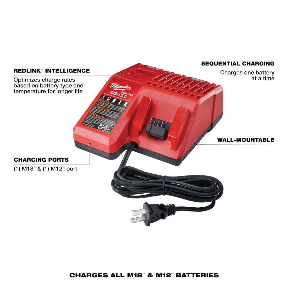 Milwaukee M18 18-Volt Lithium-Ion XC Starter Kit with One 5.0Ah Battery and Charger 4 Milwaukee M18 18-Volt Lithium-Ion XC Starter Kit with One 5.0Ah Battery and Charger - Image 4