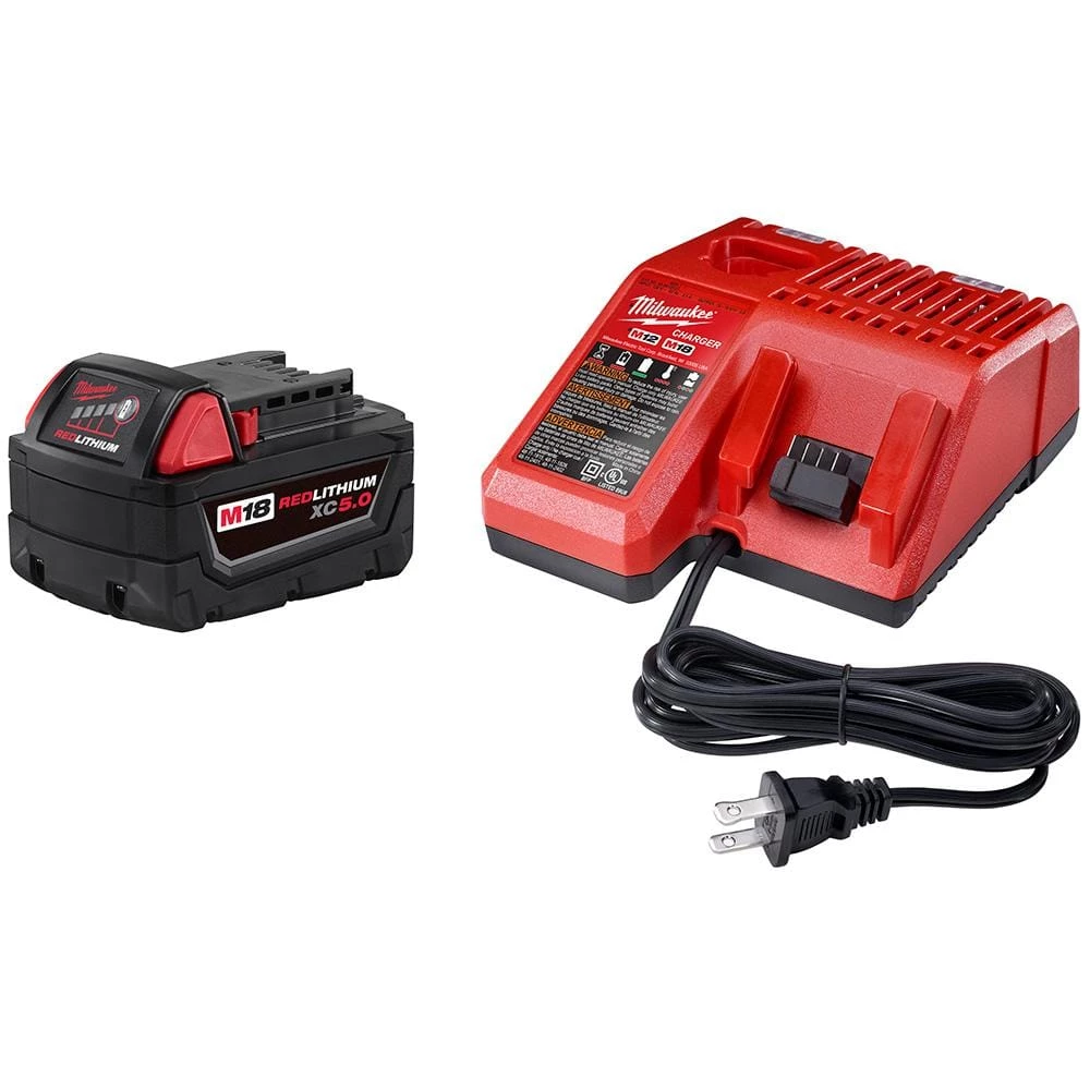 Milwaukee M18 18-Volt Lithium-Ion XC Starter Kit with One 5.0Ah Battery and Charger 7 Milwaukee M18 18-Volt Lithium-Ion XC Starter Kit with One 5.0Ah Battery and Charger - Image 7