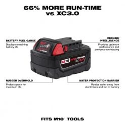 Milwaukee M18 18-Volt Lithium-Ion XC Starter Kit w/Two 5.0Ah Batteries, Charger and 5.0ah Battery -Power Tools Accessories Sales Shop milwaukee outdoor power batteries chargers 48 59 1852b 48 11 1850 40 1000 1
