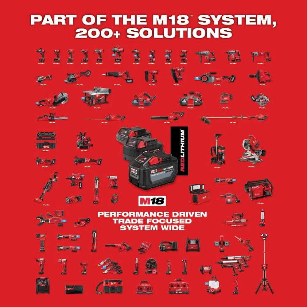Milwaukee M18 18-Volt Lithium-Ion Starter Kit with Two 5.0 Ah Battery Packs and Dual Bay Rapid Charger 9 Milwaukee M18 18-Volt Lithium-Ion Starter Kit with Two 5.0 Ah Battery Packs and Dual Bay Rapid Charger - Image 9