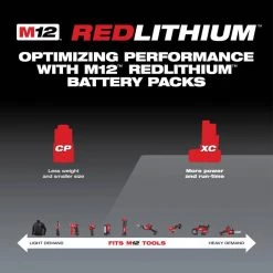 Milwaukee M12 12-Volt Lithium-Ion Starter Kit with Two 6.0 Ah Battery Packs and Charger 15 Milwaukee M12 12-Volt Lithium-Ion Starter Kit with Two 6.0 Ah Battery Packs and Charger -Power Tools Accessories Sales Shop milwaukee outdoor power batteries chargers 48 59 2462 77 1000