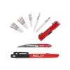Milwaukee SAWZALL Metal Cutting BiMetal Reciprocating Saw Blade Set (10-Piece) with 1 Free Carbide Wrecker Blade 1 Inkzall