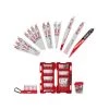 Milwaukee Reciprocating Saw Blade Set + WRECKER Nitrus Carbide Blade & SHOCKWAVE Impact Duty Bit Set W/Carabiner (89-Piece)