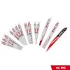 Milwaukee SAWZALL Demolition Wood & Metal Cutting Bi-Metal Reciprocating Saw Blade Set W/ WRECKER Nitrus Blade (14 -Piece)