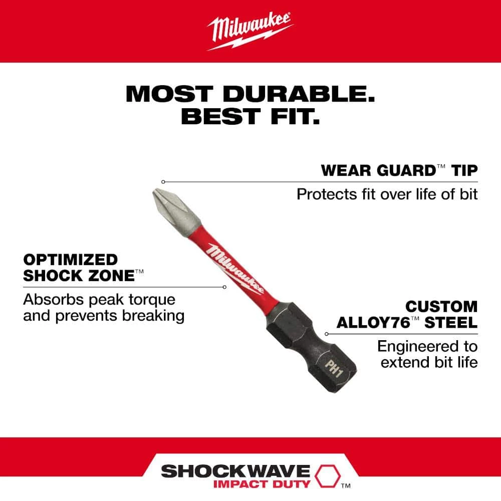Milwaukee SHOCKWAVE Impact Duty Screw Driver Bit Set W/PACKOUT Case & 4-Cutter SDS-Plus Carbide Hammer Drill Bit Kit (105-Piece) 3 Milwaukee SHOCKWAVE Impact Duty Screw Driver Bit Set W/PACKOUT Case & 4-Cutter SDS-Plus Carbide Hammer Drill Bit Kit (105-Piece) - Image 3