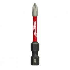 Milwaukee SHOCKWAVE Impact Duty 2 in. Phillips #1 Alloy Steel Screw Driver Bit (1-Pack) -Power Tools Accessories Sales Shop milwaukee screwdriver bits 48 32 4461 44 1000