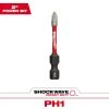 Milwaukee SHOCKWAVE Impact Duty 2 in. Phillips #1 Alloy Steel Screw Driver Bit (1-Pack)