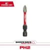 Milwaukee SHOCKWAVE Impact Duty 2 in. Phillips #2 Alloy Steel Screw Driver Bit (1-Pack)