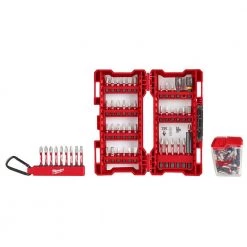 Milwaukee SHOCKWAVE Impact Duty Alloy Steel Screw Driver Bit Set with Carabiner (75-Piece)