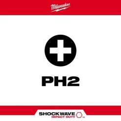 Milwaukee SHOCKWAVE Impact Duty 3-1/2 in. Phillips #2 Alloy Steel Screw Driver Bit (1-Pack) -Power Tools Accessories Sales Shop milwaukee screwdriver bits 48 32 4562 40 1000