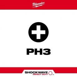 Milwaukee SHOCKWAVE Impact Duty 3-1/2 in. Phillips #3 Alloy Steel Screw Driver Bit (5-Pack) 11 Milwaukee SHOCKWAVE Impact Duty 3-1/2 in. Phillips #3 Alloy Steel Screw Driver Bit (5-Pack) -Power Tools Accessories Sales Shop milwaukee screwdriver bits 48 32 4566 40 1000