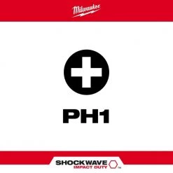 Milwaukee SHOCKWAVE Impact Duty 2 in. Phillips #1 Alloy Steel Screw Driver Bit (5-Pack) -Power Tools Accessories Sales Shop milwaukee screwdriver bits 48 32 4638 40 1000