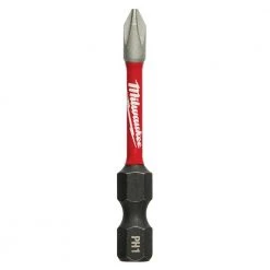 Milwaukee SHOCKWAVE Impact Duty 2 in. Phillips #1 Alloy Steel Screw Driver Bit (2-Pack) -Power Tools Accessories Sales Shop milwaukee screwdriver bits 48 32 4961 44 1000