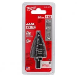 Milwaukee 7/8 in. - 1-3/8 in. #12 Black Oxide Step Drill Bit (5-Steps) -Power Tools Accessories Sales Shop milwaukee step drill bits 48 89 9212 77 1000