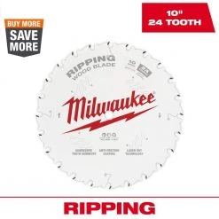 Milwaukee 10 in. x 24-Tooth Ripping Circular Saw Blade
