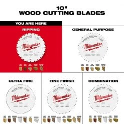 Milwaukee 10 in. x 24-Tooth Ripping Circular Saw Blade -Power Tools Accessories Sales Shop milwaukee table saw blades miter saw blades 48 40 1020 66 1000