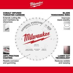 Milwaukee 10 in. x 40-Tooth General Purpose Circular Saw Blade 14 Milwaukee 10 in. x 40-Tooth General Purpose Circular Saw Blade -Power Tools Accessories Sales Shop milwaukee table saw blades miter saw blades 48 40 1024 1d 1000