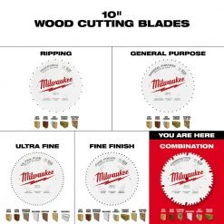 Milwaukee 10 in. x 50-Tooth Combination Circular Saw Blade -Power Tools Accessories Sales Shop milwaukee table saw blades miter saw blades 48 40 1026 66 1000