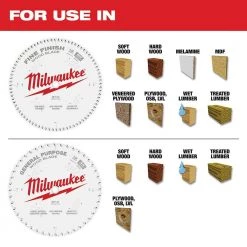 Milwaukee 12 in. x 44-Tooth and 80-Tooth Circular Saw Blade (2-Pack) -Power Tools Accessories Sales Shop milwaukee table saw blades miter saw blades 48 40 1232 40 1000