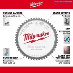 Milwaukee 8 in. x 50 Carbide Teeth Thin Metal & Stainless Cutting Circular Saw Blade -Power Tools Accessories Sales Shop milwaukee table saw blades miter saw blades 48 40 4520 a0 1000