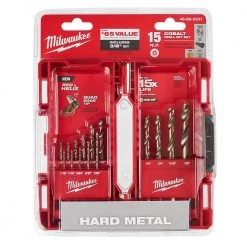 Milwaukee Cobalt Red Helix Drill Bit Set for Drill Drivers (15-Piece) -Power Tools Accessories Sales Shop milwaukee twist drill bits 48 89 2331 1d 1000