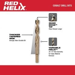 Milwaukee Cobalt Red Helix Drill Bit Set for Drill Drivers (23-Piece) -Power Tools Accessories Sales Shop milwaukee twist drill bits 48 89 2338 a0 1000