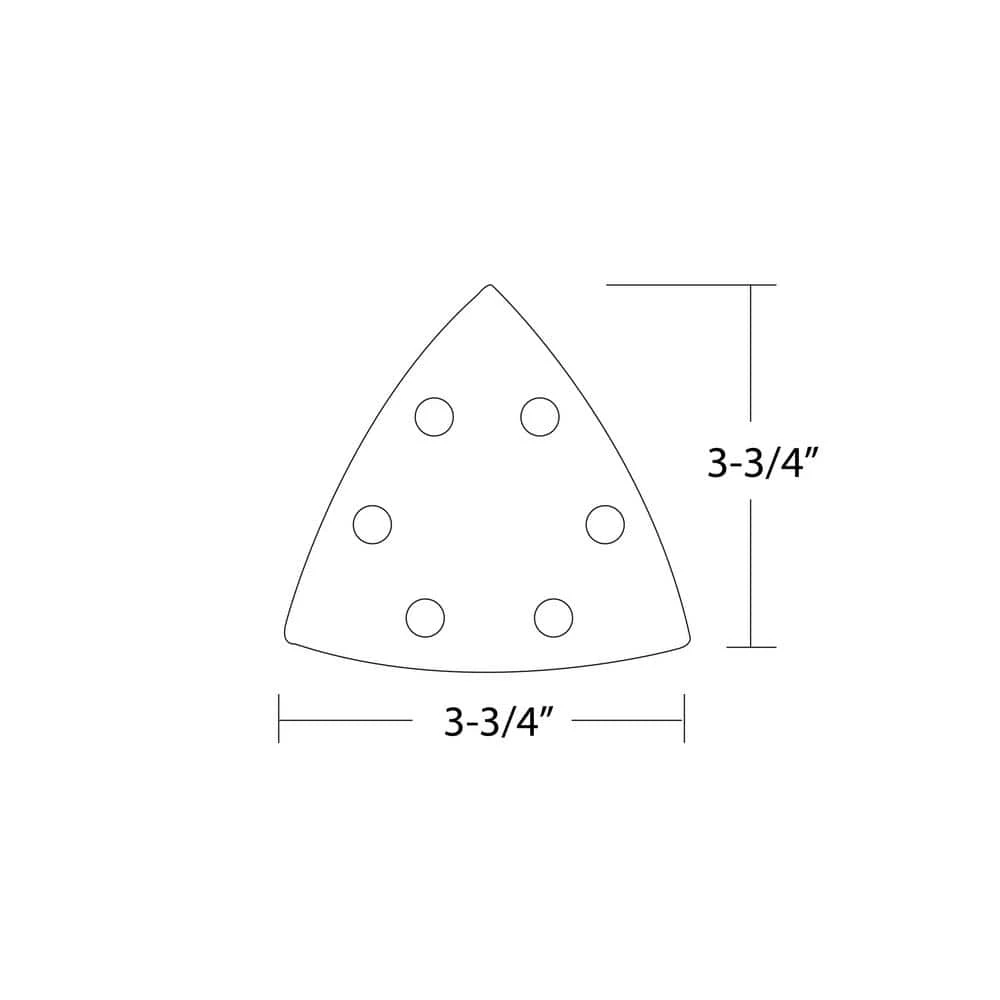 POWERTEC 3-3/4 in. 60, 80, 120, 180, 240, 320 Grit 6-Hole Detail Sandpaper Assortment Red (36-Pack) 2 POWERTEC 3-3/4 in. 60, 80, 120, 180, 240, 320 Grit 6-Hole Detail Sandpaper Assortment Red (36-Pack) - Image 2