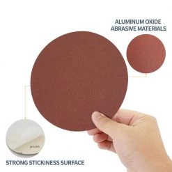 POWERTEC 6 in. 120 Grit PSA Aluminum Oxide Sanding Disc/Self Stick (10-Pack) -Power Tools Accessories Sales Shop powertec power sander accessories 110220 1f 1000
