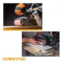 POWERTEC 3 in. x 18 in. 120-Grit Aluminum Oxide Sanding Belt (10-Pack) -Power Tools Accessories Sales Shop powertec power sander accessories 110830 44 1000