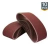 POWERTEC 3 in. x 21 in. 240-Grit Aluminum Oxide Sanding Belt (10-Pack)