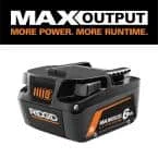 RIDGID 18V 6.0 Ah MAX Output Lithium-Ion Battery