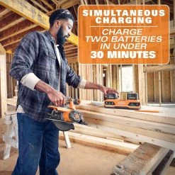 RIDGID 18-Volt Dual Port Simultaneous Charger with (2) 2.0 Ah Batteries, (2) 4.0 Ah Batteries 18 RIDGID 18-Volt Dual Port Simultaneous Charger with (2) 2.0 Ah Batteries, (2) 4.0 Ah Batteries -Power Tools Accessories Sales Shop ridgid outdoor power batteries chargers ac86095ksbn 1d 1000