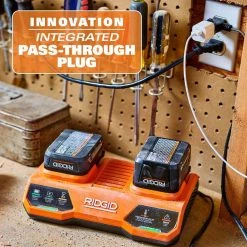RIDGID 18-Volt Dual Port Simultaneous Charger with (2) 2.0 Ah Batteries, (2) 4.0 Ah Batteries 17 RIDGID 18-Volt Dual Port Simultaneous Charger with (2) 2.0 Ah Batteries, (2) 4.0 Ah Batteries -Power Tools Accessories Sales Shop ridgid outdoor power batteries chargers ac86095ksbn a0 1000