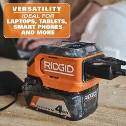 RIDGID 18V Cordless 175-Watt Power Inverter (Tool Only) -Power Tools Accessories Sales Shop ridgid outdoor power batteries chargers ac86097 66 1000