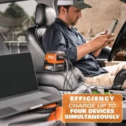 RIDGID 18V Cordless 175-Watt Power Inverter (Tool Only) -Power Tools Accessories Sales Shop ridgid outdoor power batteries chargers ac86097 a0 1000