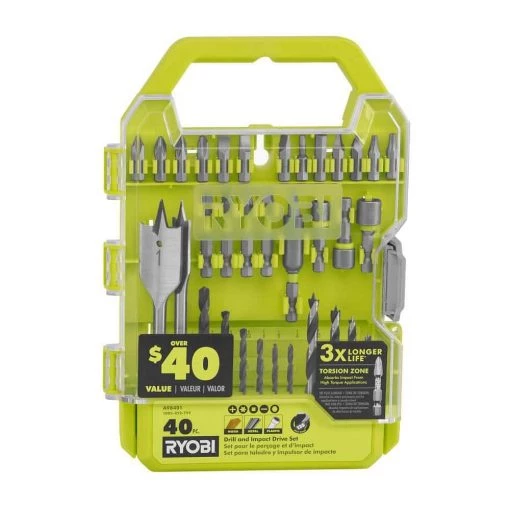 RYOBI Drill and Impact Drive Kit (40-Piece) 9 RYOBI Drill and Impact Drive Kit (40-Piece) -Power Tools Accessories Sales Shop ryobi drill bit combination sets a98401 64 1000