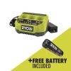 RYOBI USB Lithium 3-Port Charger with USB Lithium 2.0 Ah Lithium-ion Rechargeable Battery