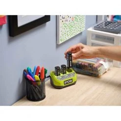 RYOBI USB Lithium 3-Port Charger with USB Lithium 2.0 Ah Lithium-ion Rechargeable Battery -Power Tools Accessories Sales Shop ryobi outdoor power batteries chargers fvch01 fvb01 77 1000
