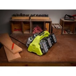 RYOBI ONE+ 18V 6-Port Dual Chemistry IntelliPort SUPERCHARGER with USB Port -Power Tools Accessories Sales Shop ryobi outdoor power batteries chargers p135 4f 1000