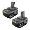 RYOBI ONE+ 18V Lithium-Ion 4.0 Ah Battery (2-Pack)