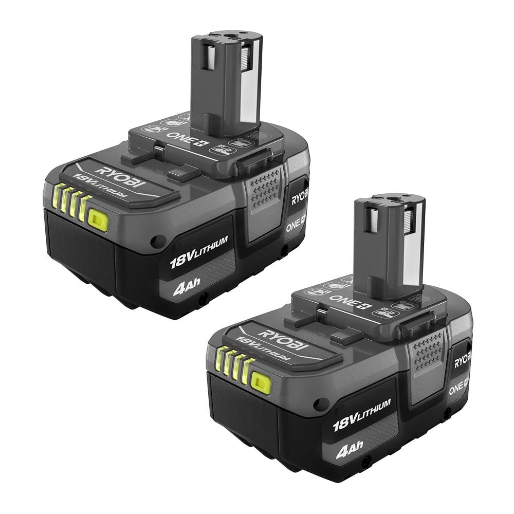 RYOBI ONE+ 18V Lithium-Ion 4.0 Ah Battery (2-Pack) 1 RYOBI ONE+ 18V Lithium-Ion 4.0 Ah Battery (2-Pack)