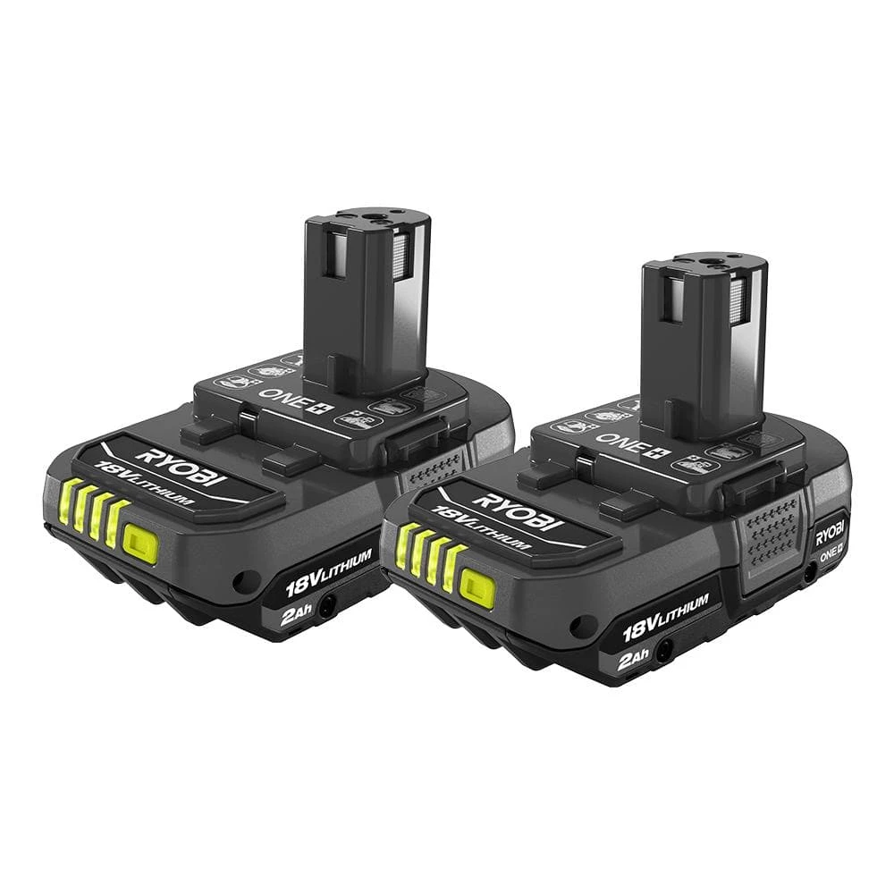 RYOBI ONE+ 18V Lithium-Ion 2.0 Ah Compact Battery (2-Pack) 1 RYOBI ONE+ 18V Lithium-Ion 2.0 Ah Compact Battery (2-Pack)
