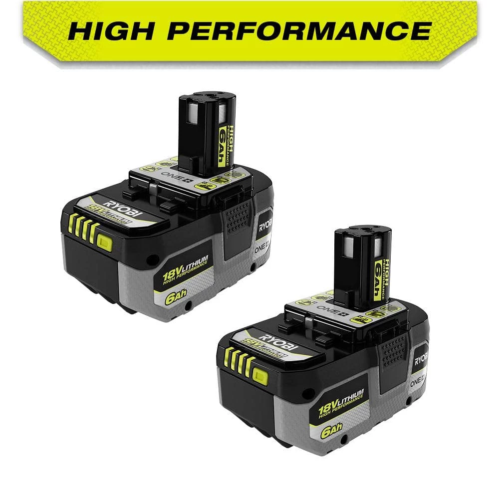 RYOBI ONE+ HP 18V HIGH PERFORMANCE Lithium-Ion 6.0 Ah Battery (2-Pack) 1 RYOBI ONE+ HP 18V HIGH PERFORMANCE Lithium-Ion 6.0 Ah Battery (2-Pack)
