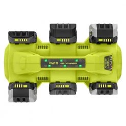 RYOBI ONE+ 18V 6-Port Fast Charger -Power Tools Accessories Sales Shop ryobi outdoor power batteries chargers pcg006 4f 1000