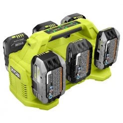 RYOBI ONE+ 18V 6-Port Fast Charger -Power Tools Accessories Sales Shop ryobi outdoor power batteries chargers pcg006 c3 1000