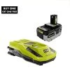 RYOBI ONE+ 18V HIGH PERFORMANCE Lithium-Ion 4.0 Ah Battery and Charger Starter Kit